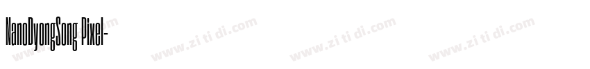NanoDyongSong Pixel字体转换
